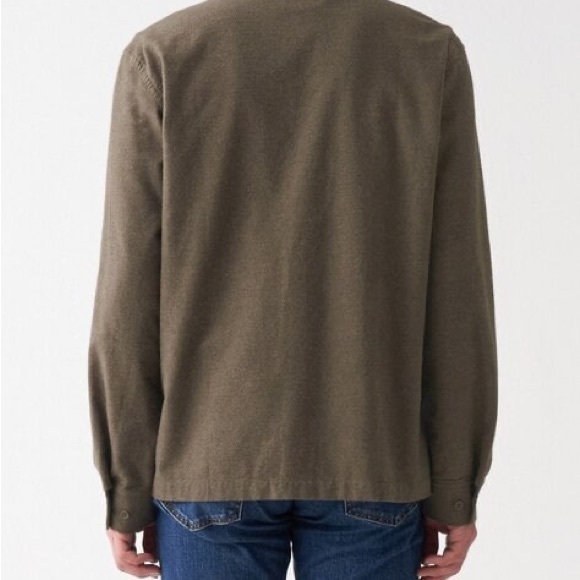 Muji Flannel Stand Collar Shirt - Picture 5 of 6